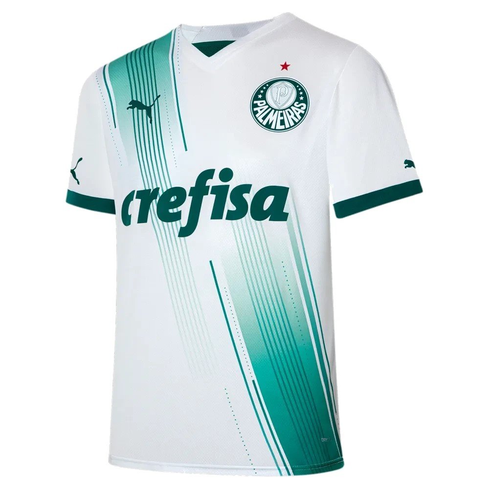Camiseta Puma Palmeiras Torcedor Away Masculino - Branco Branco 1