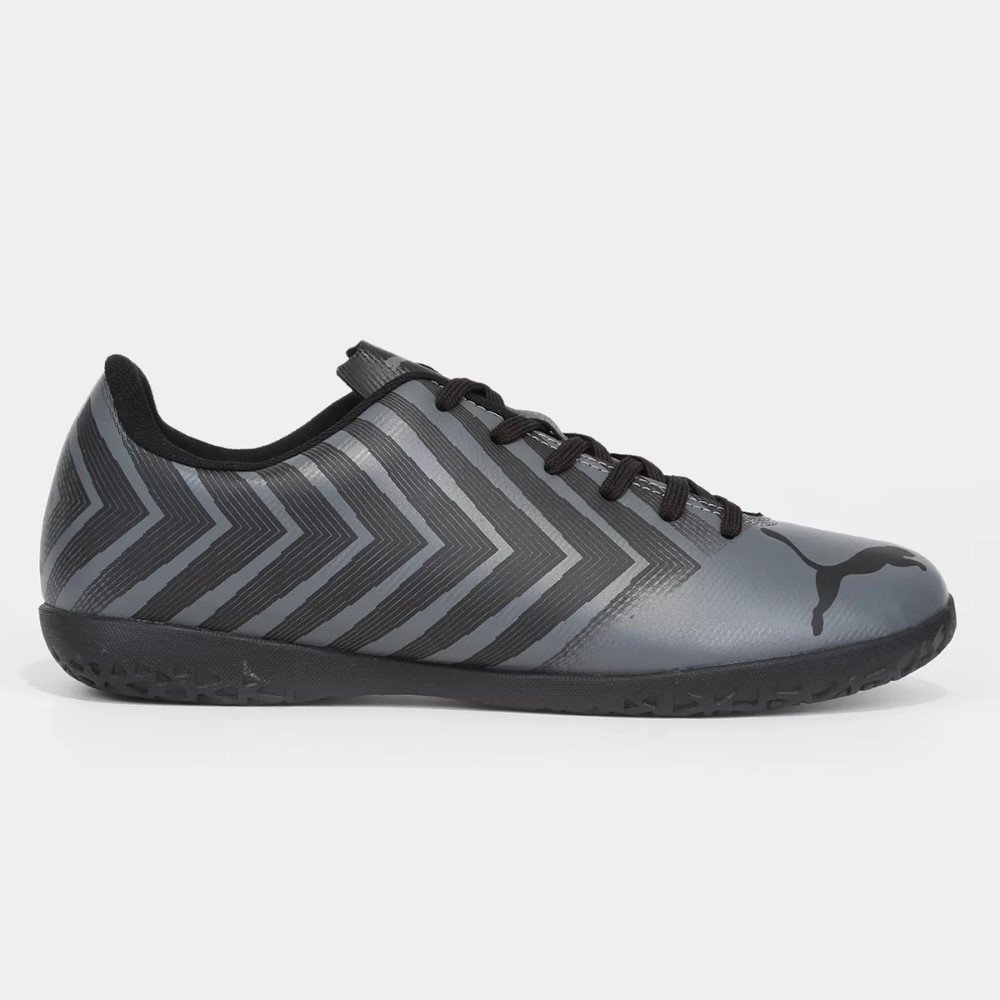 Chuteira Futsal Puma Tacto II Masculina - Preto e Cinza Preto 2