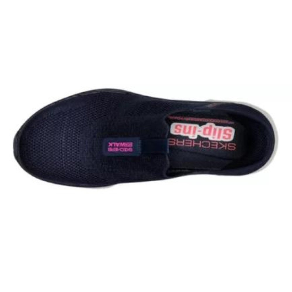 Tênis Skechers Go Walk 6 Fabulous View Feminino - Marinho e Rosa Azul 4