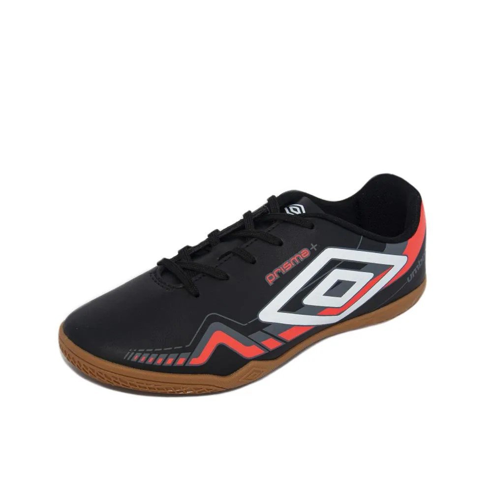 Chuteira Futsal Umbro Prisma+ Masculino - Preto e Coral Preto 1