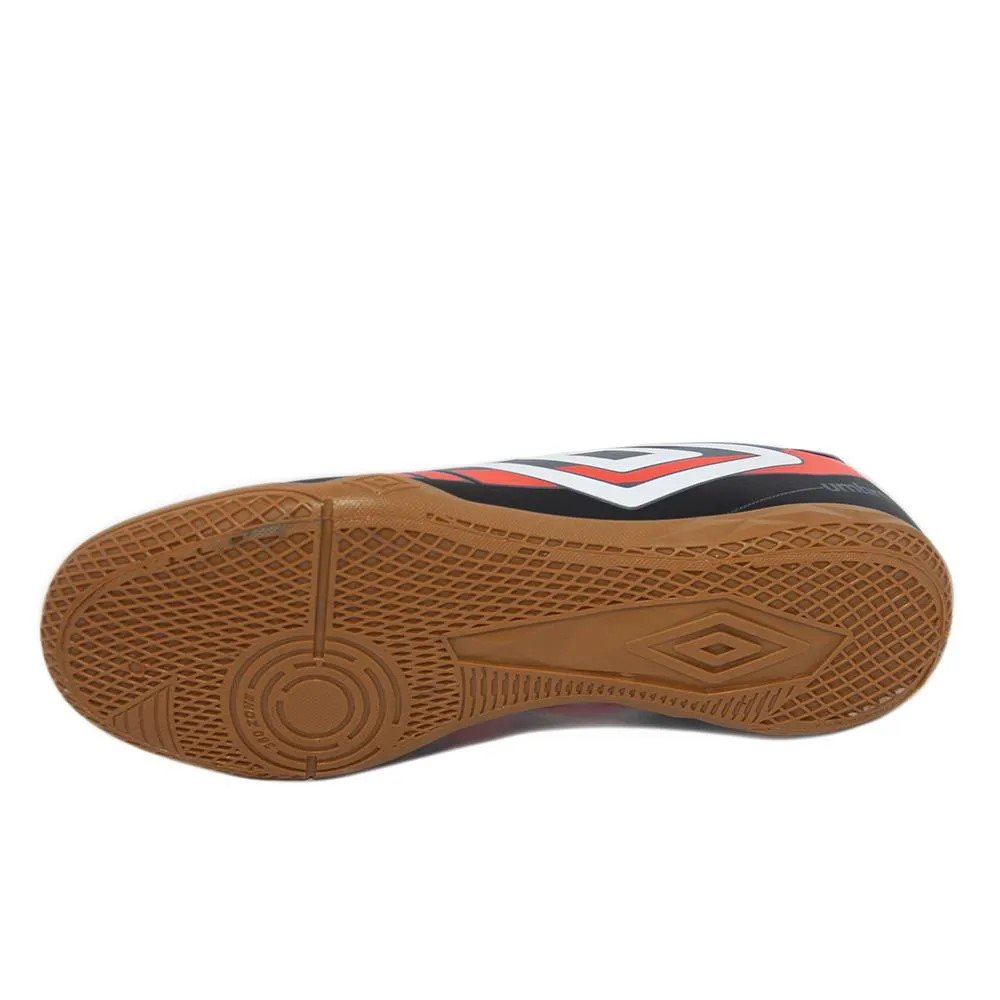 Chuteira Futsal Umbro Prisma+ Masculino - Preto e Coral Preto 2