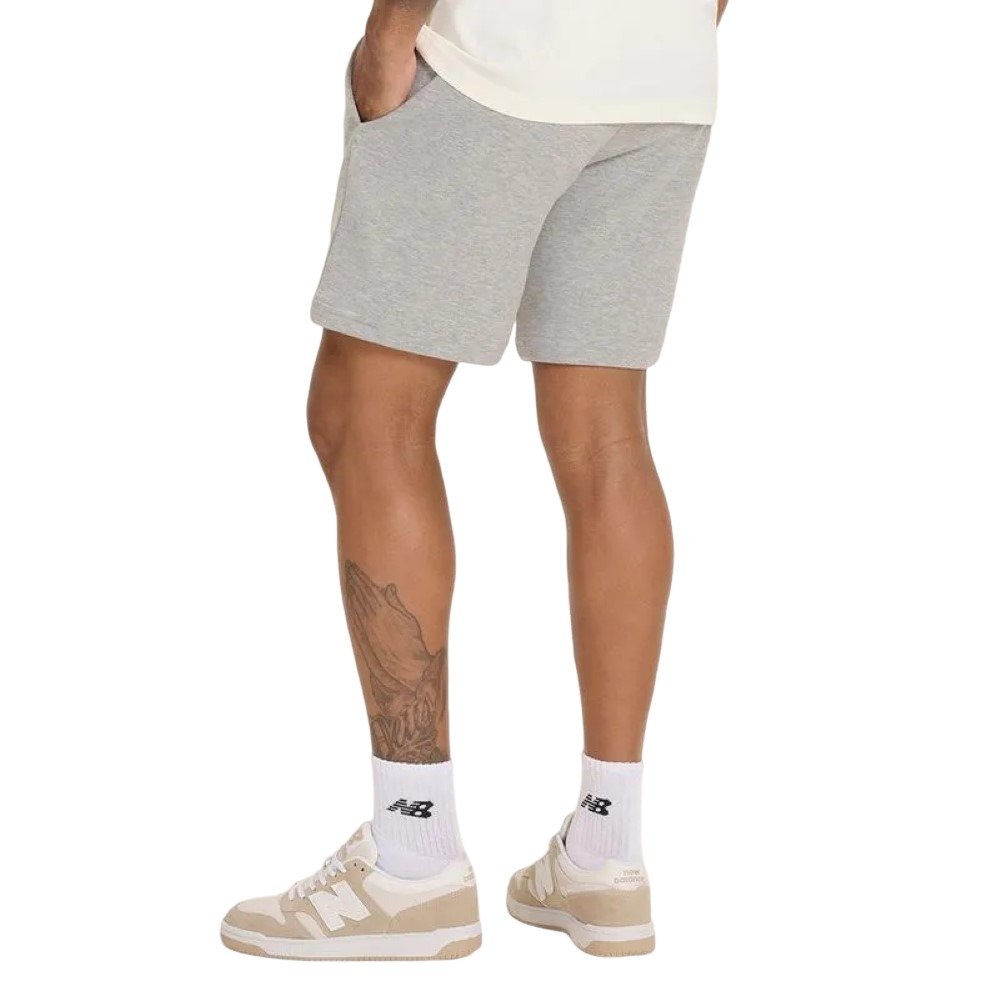 Shorts New Balance Essentials Masculino - Cinza e Branco Cinza 4