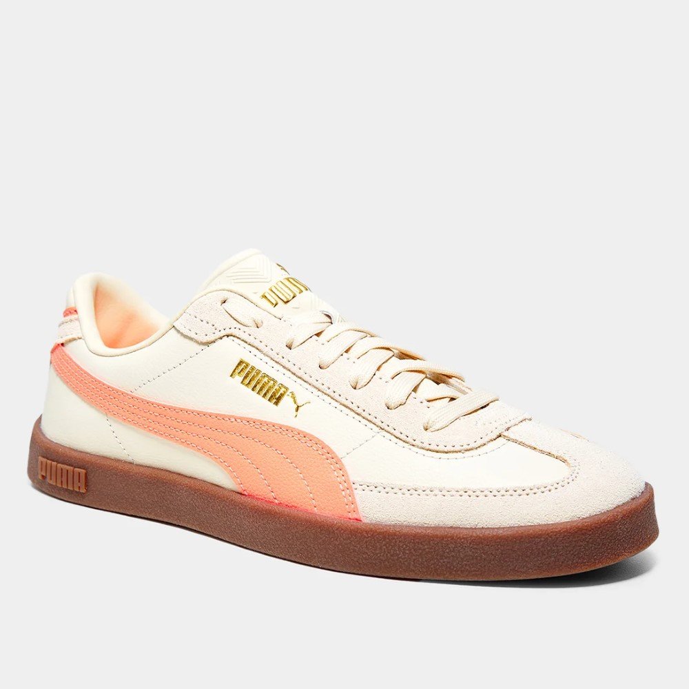 Tênis Puma Club II Era Feminino - Rosa Branco 2