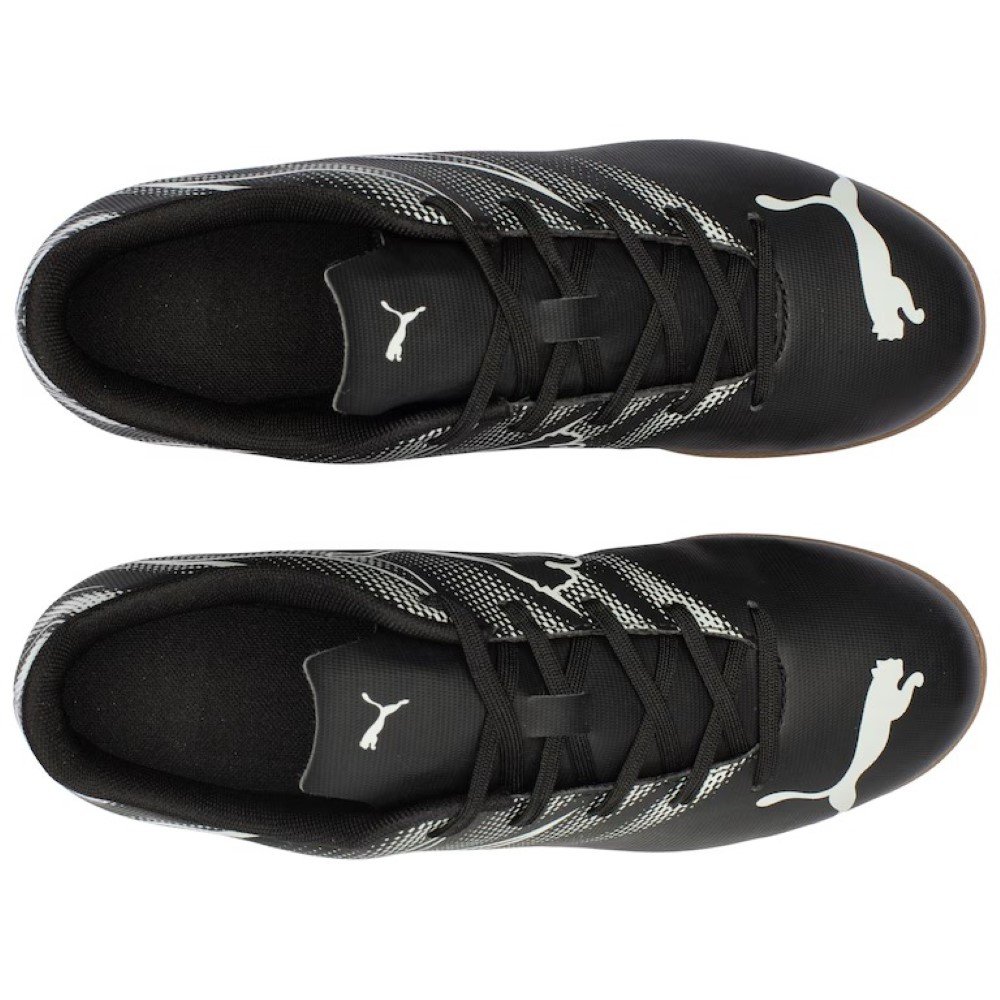Chuteira Puma Infantil Salão Attacanto IT Jr - Preto e Branco Preto 5
