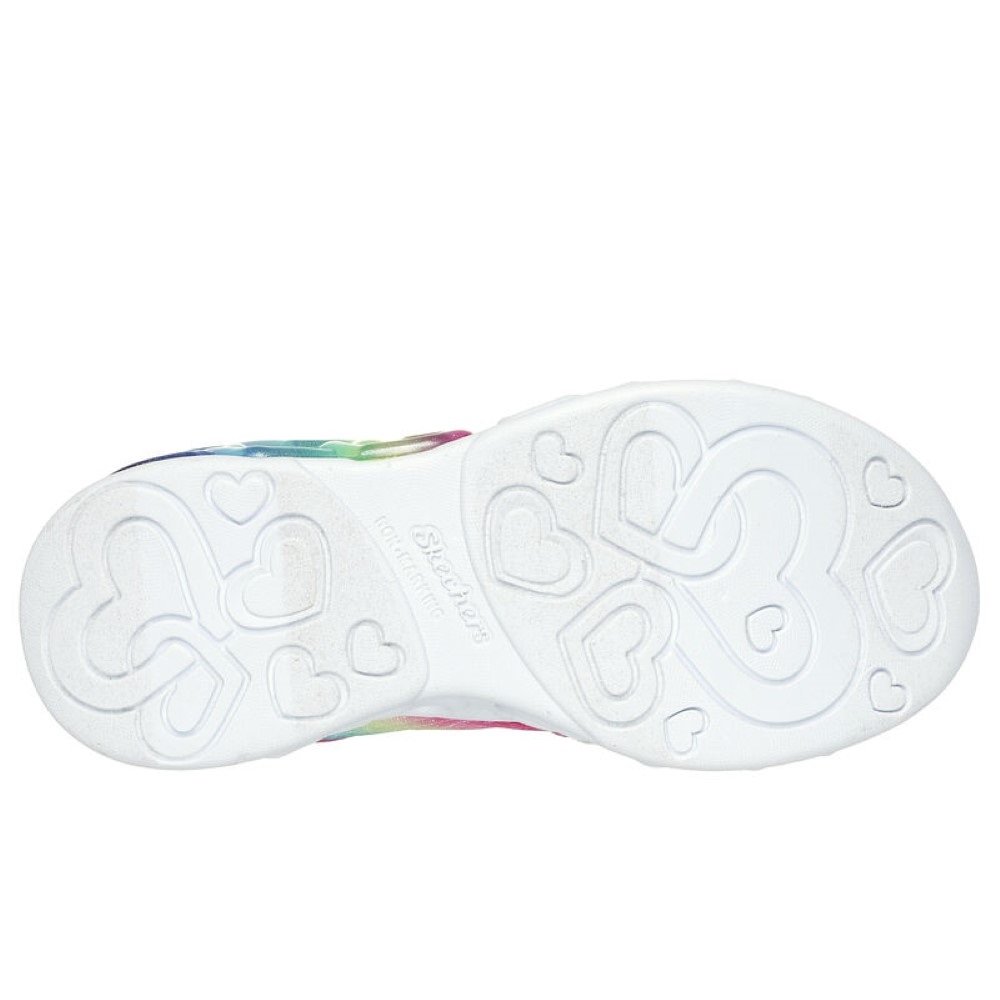 Tênis Skechers Infantil Infinite Heart Lights - Preto e Rosa Preto 5