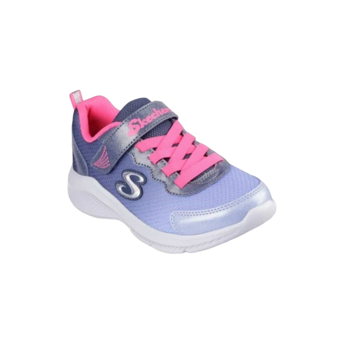 Tênis Skechers Infantil Sole Swifters Cutie Walk - Rosa Azul 2
