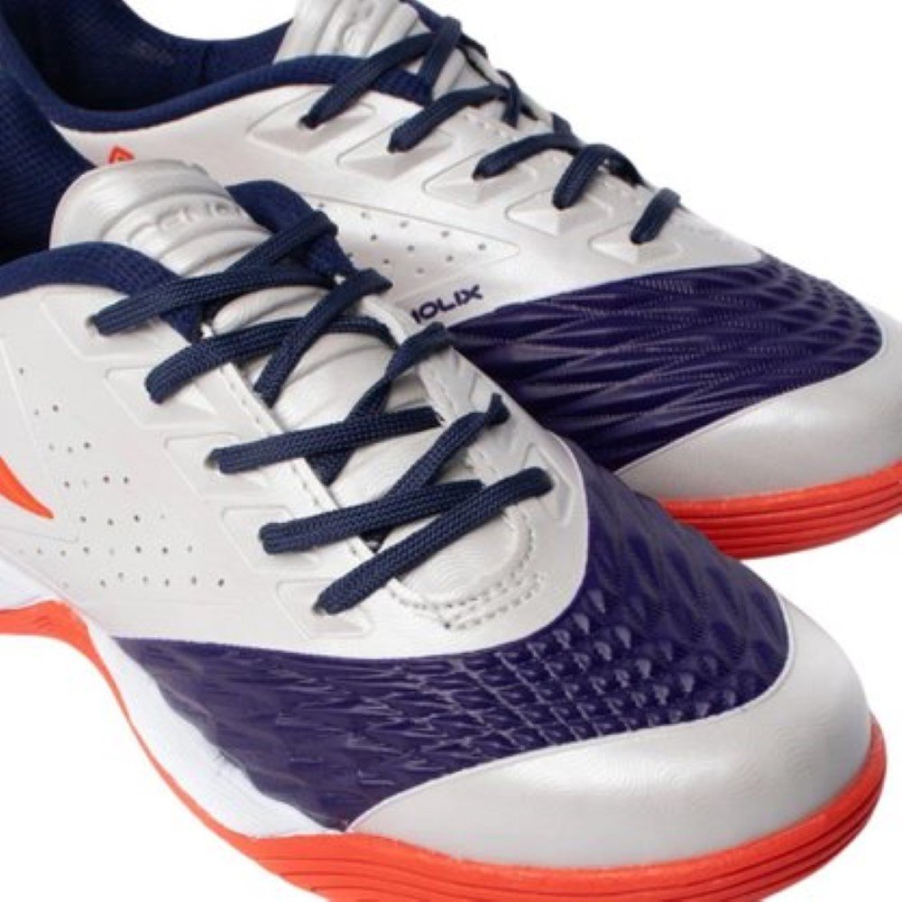 Chuteira Penalty Infantil Futsal Max Y-1 - Branco e azul Branco 3