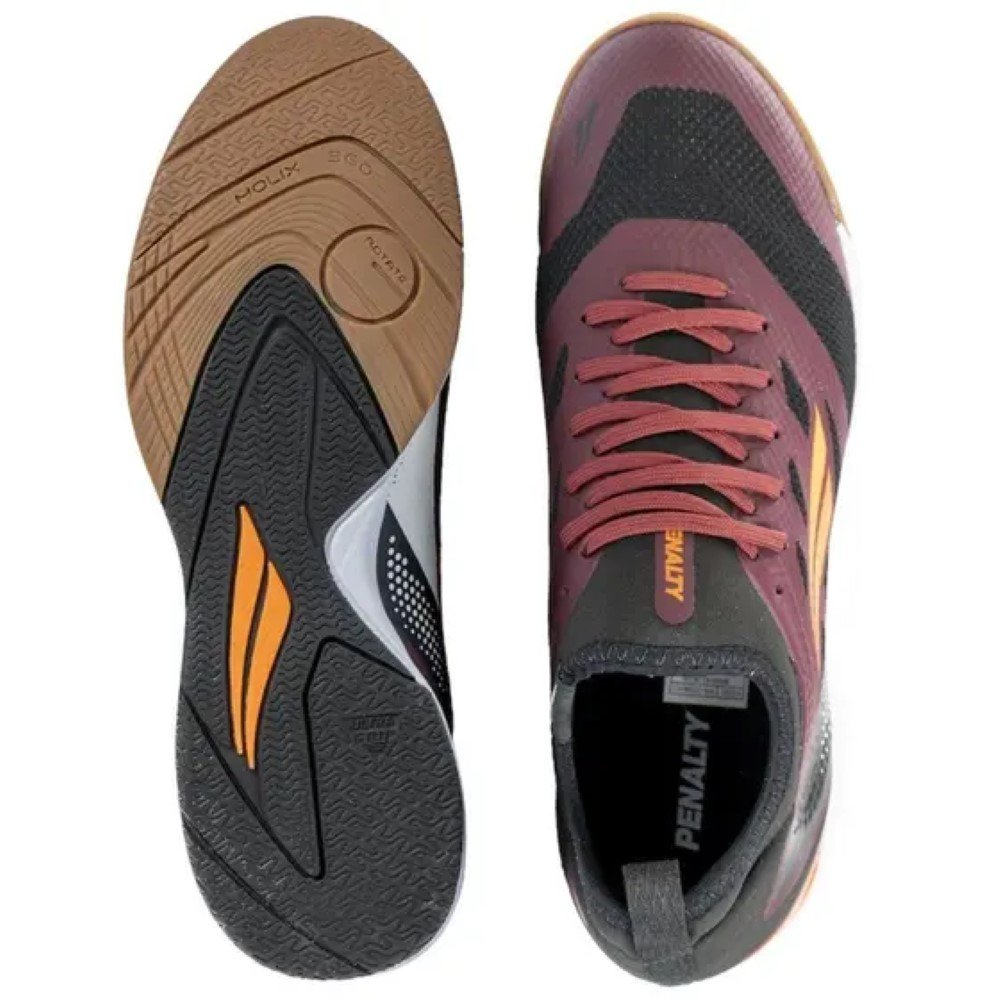 ChuteIra Penalty Futsal Max 500 Locker Y-3 Masculina - Bordo Preto/Bordô 3
