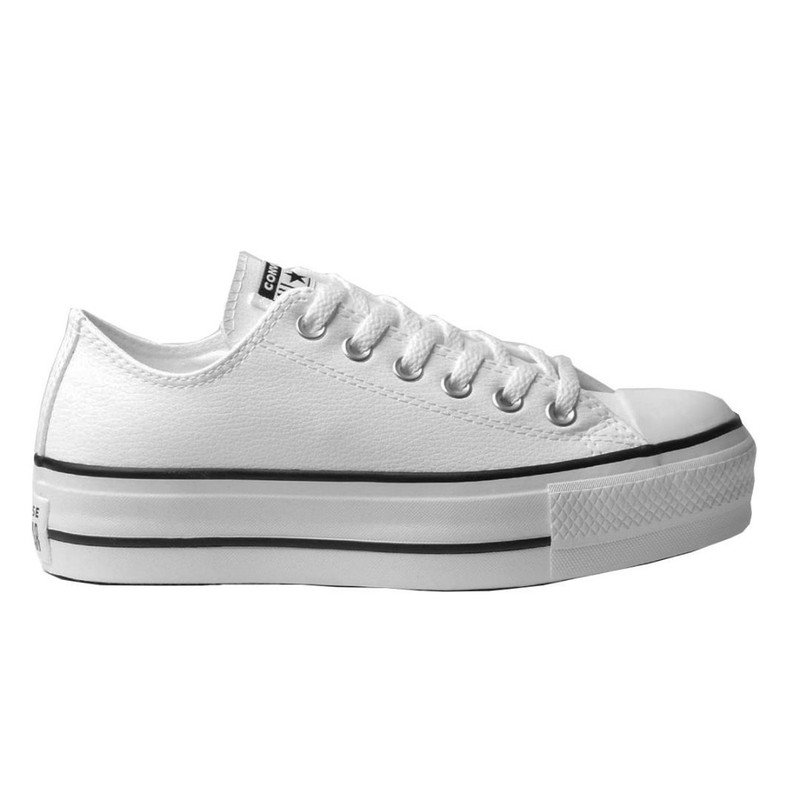 Tênis Converse All Star Plataforma Couro - Branco Branco 3
