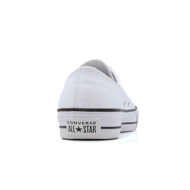 Tênis Converse All Star Plataforma Couro - Branco Branco 4
