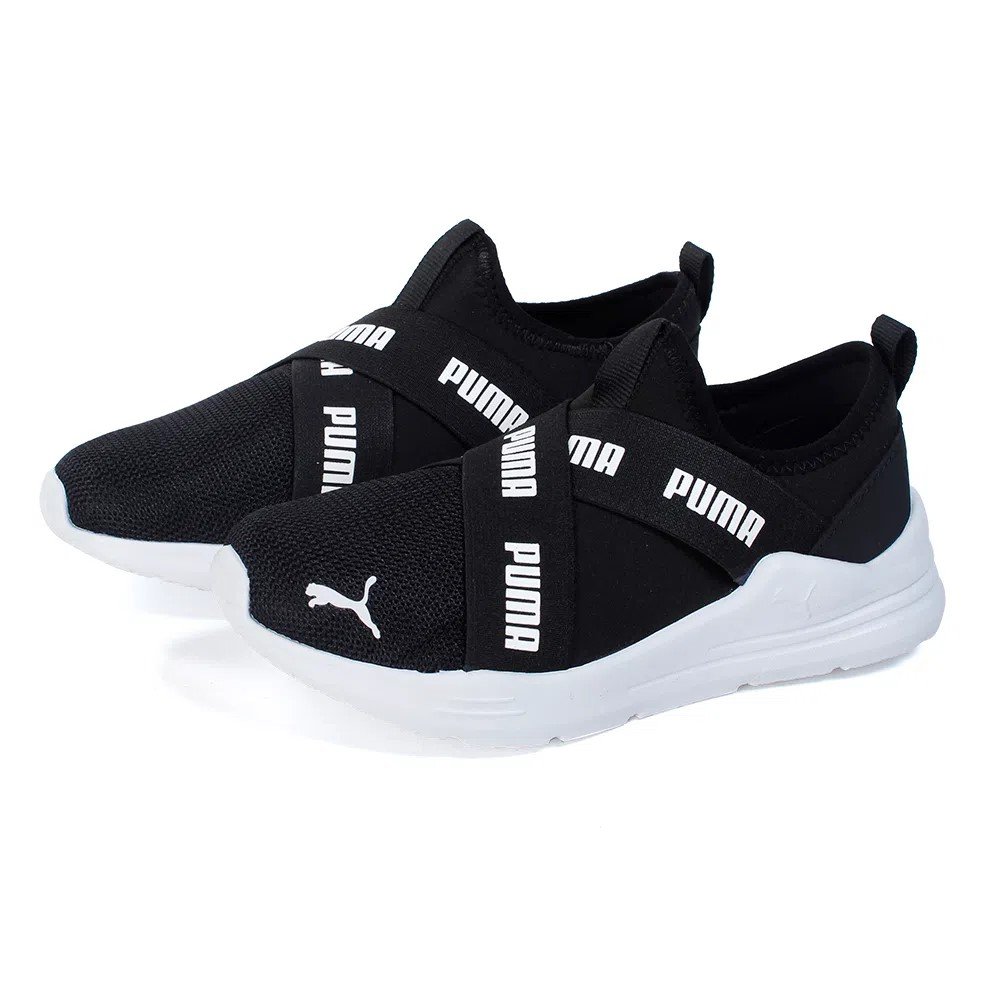 Tênis Puma Wired Run BDP Juvenil - Preto e Branco Preto 3