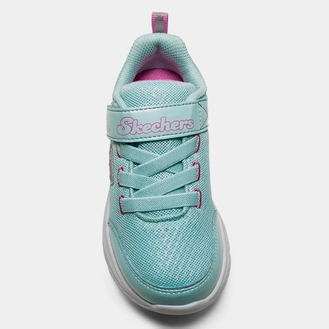 Tênis Skechers Infantil Sole Swfters Runn - Azul e Rosa Azul 5