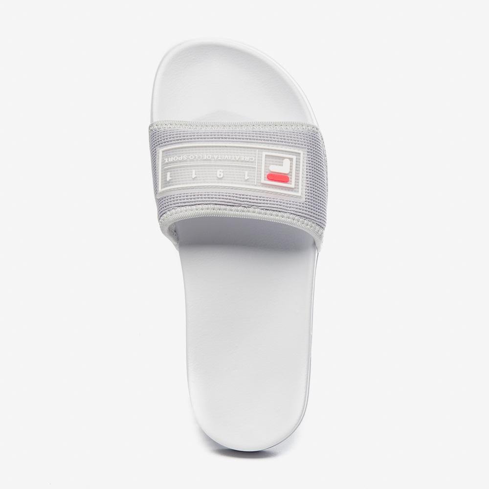 Chinelo Fila Drifter Mesh Feminino Branco/Cinza 4