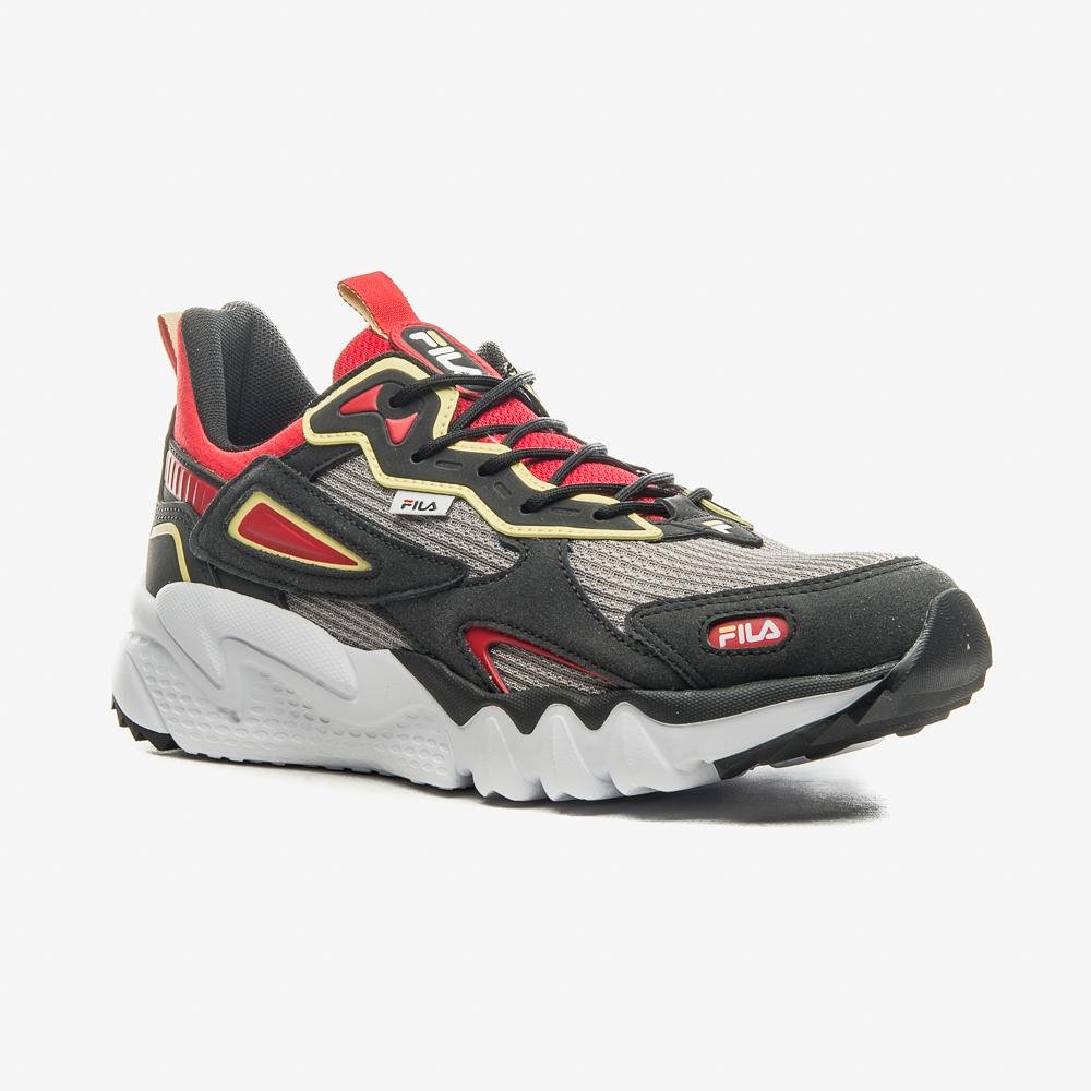 Tênis Fila Venture Tracer Masculino Preto/Vermelho/Amarelo 3
