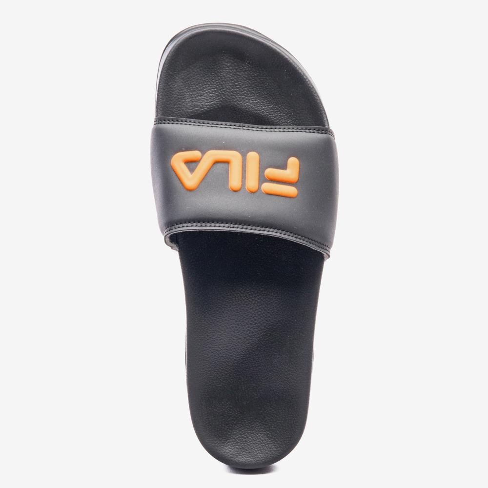 Chinelo Fila Drifter Basic Masculino Preto/Laranja 4