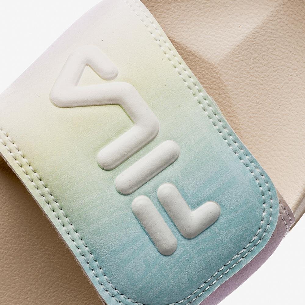 Chinelo Fila Drifter Vlc Feminino Bege/Roxo/Verde 7