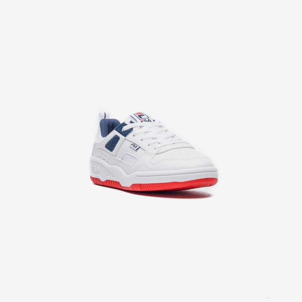 Tênis Fila Corda Infantil Branco/Azul/Laranja 3