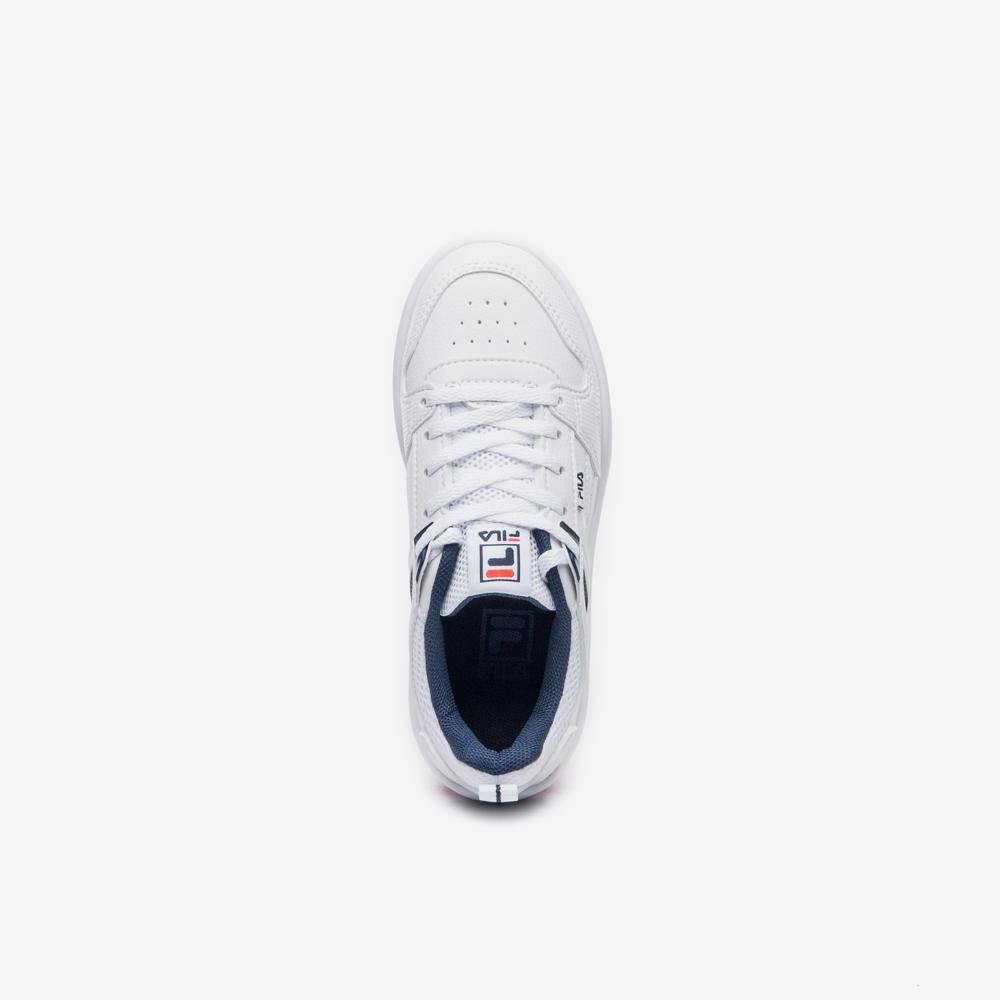 Tênis Fila Corda Infantil Branco/Azul/Laranja 4