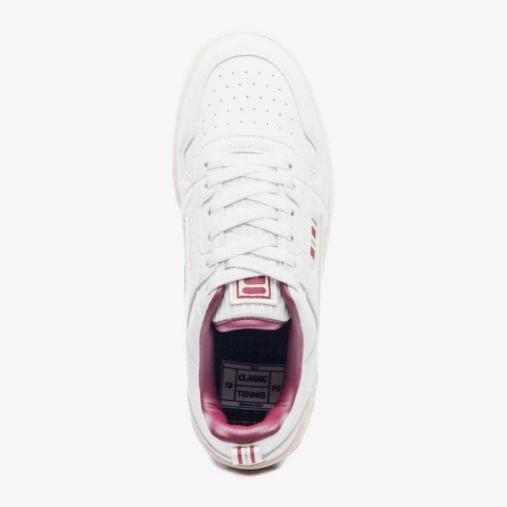 Tênis Fila Classic Tennis Feminino Branco/Vinho 4