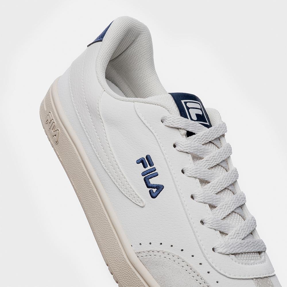 Tênis Fila Court 80 Masculino Branco/Cinza/Azul 8