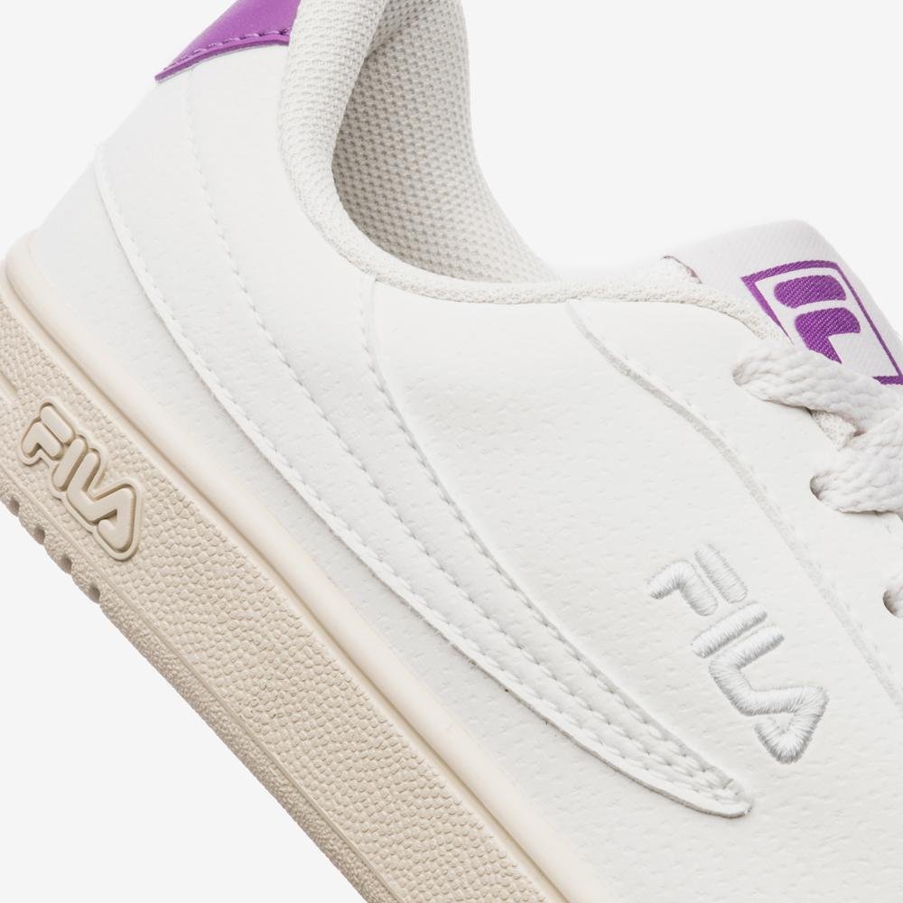 Tênis Fila Court 80 Feminino Branco/Roxo 7