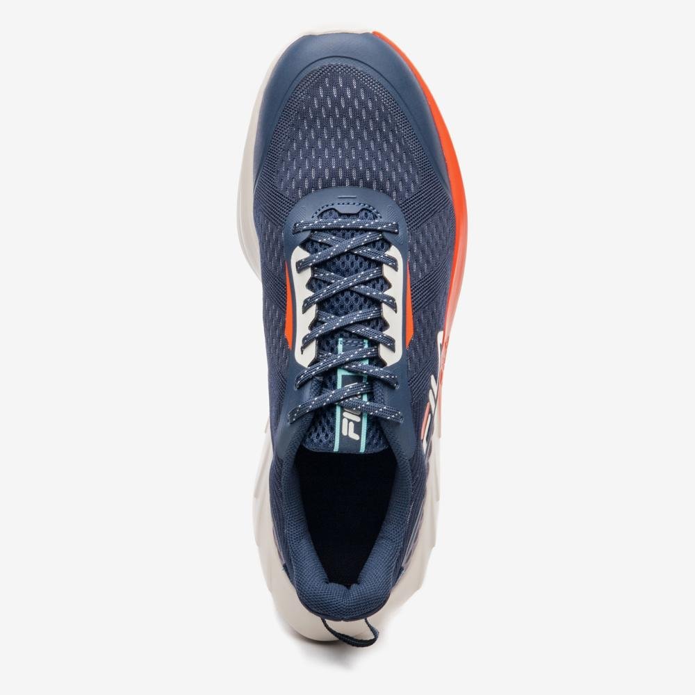 Tênis Fila Diffusion Masculino Azul/Laranja 4