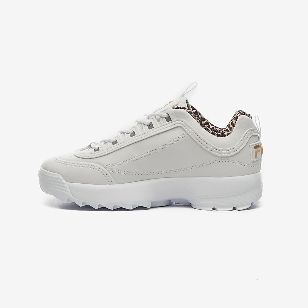 Tênis Fila Disruptor Infantil Branco/Onça 2
