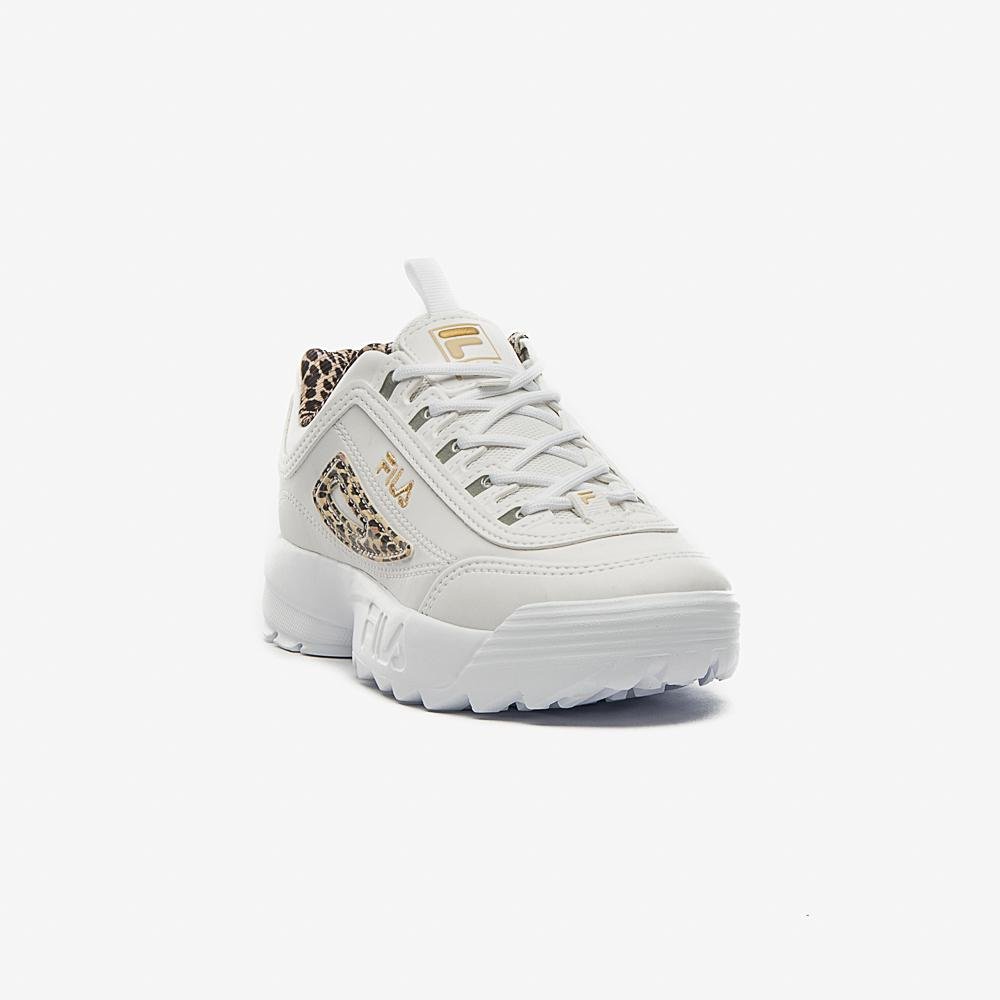 Tênis Fila Disruptor Infantil Branco/Onça 3