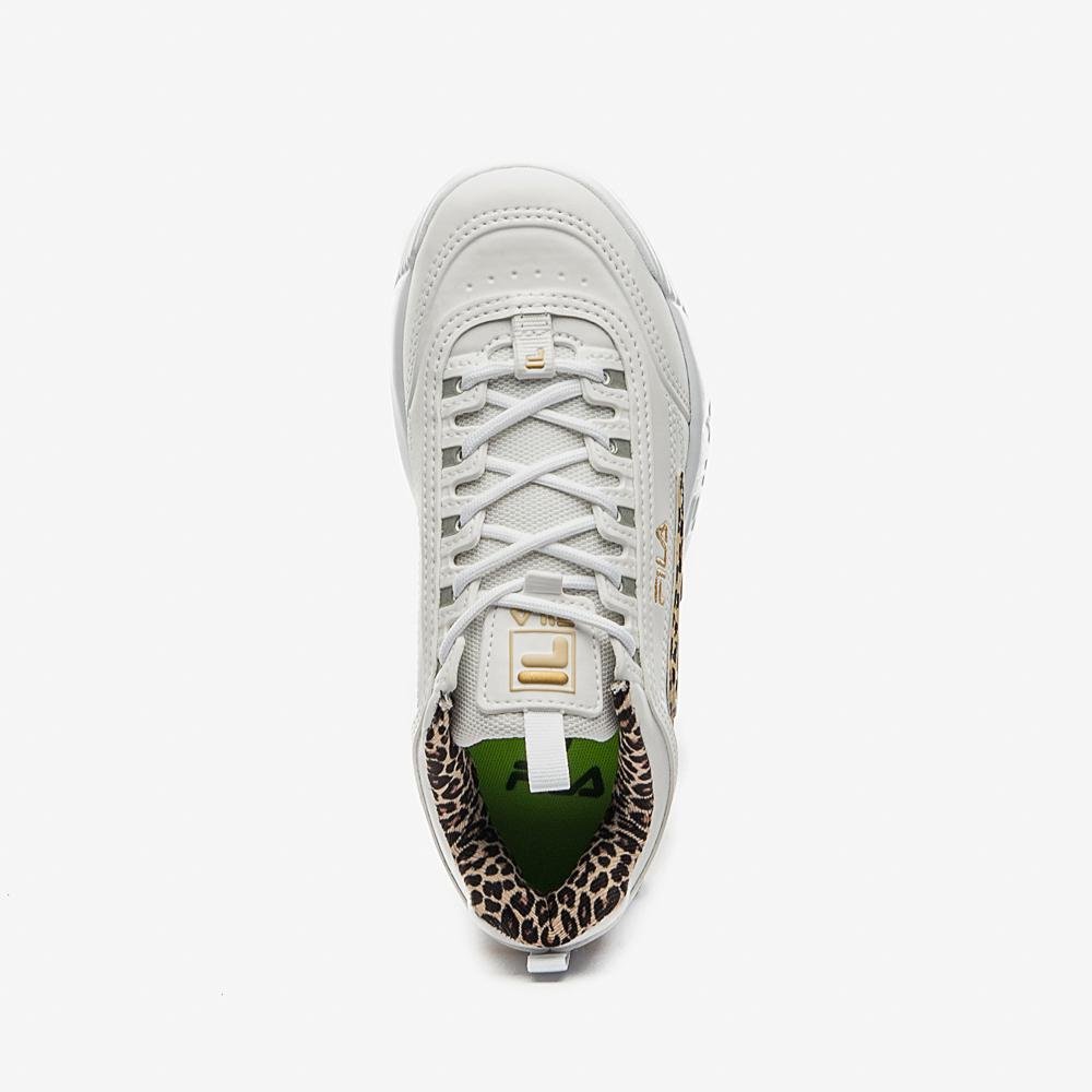 Tênis Fila Disruptor Infantil Branco/Onça 4
