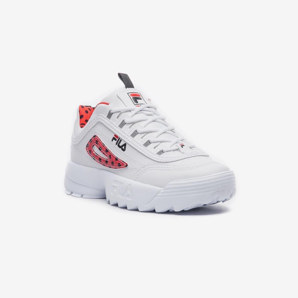 Tênis Fila Disruptor Infantil Branco/Vermelho 3