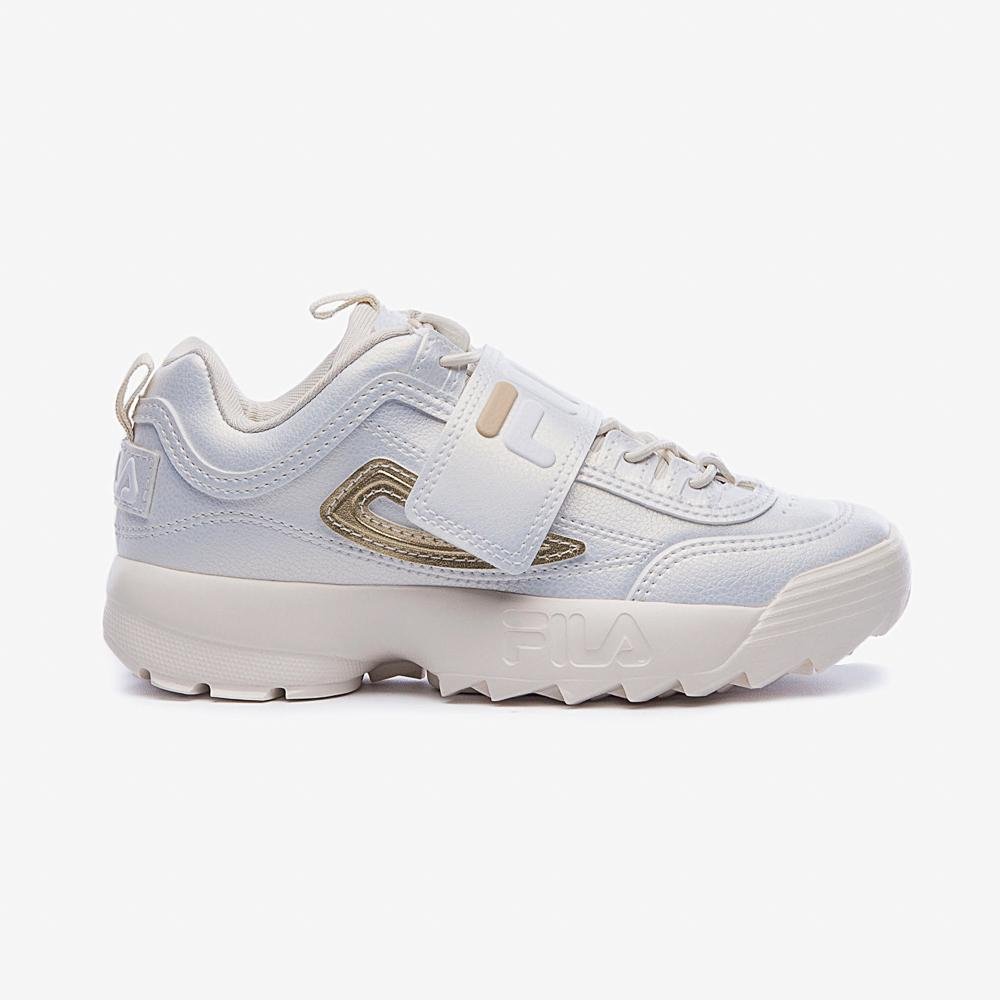 Fila White Tenis Fila Disruptor Com Velcro Fila Infantil Tenis