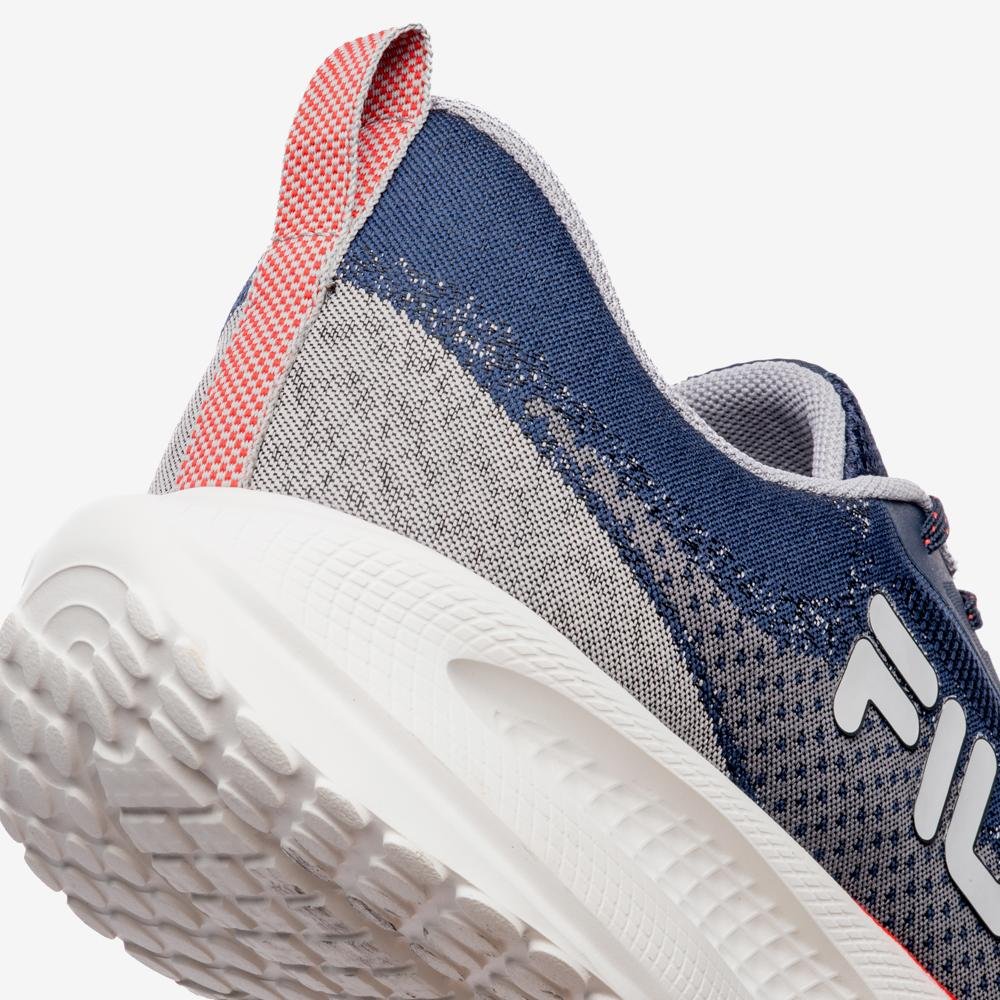 Tênis Fila Efecto 2 Masculino Azul/Laranja 8