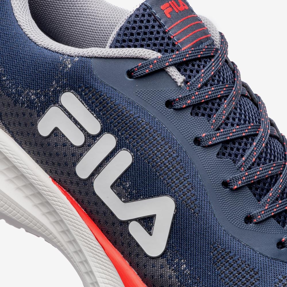 Tênis Fila Efecto 2 Masculino Azul/Laranja 7