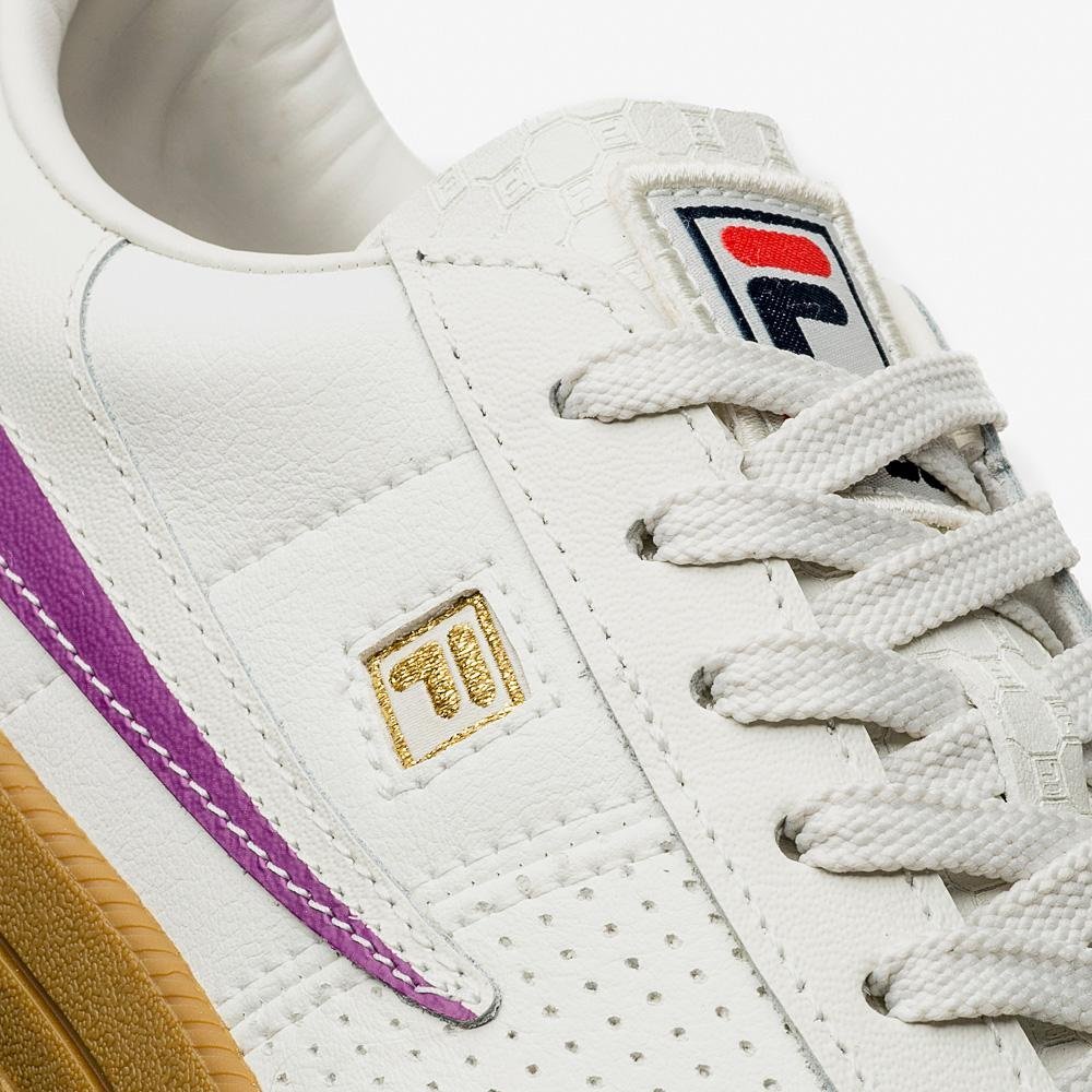 Tênis Fila Fx Court 70 Vintage Feminino Branco/Lilás 7