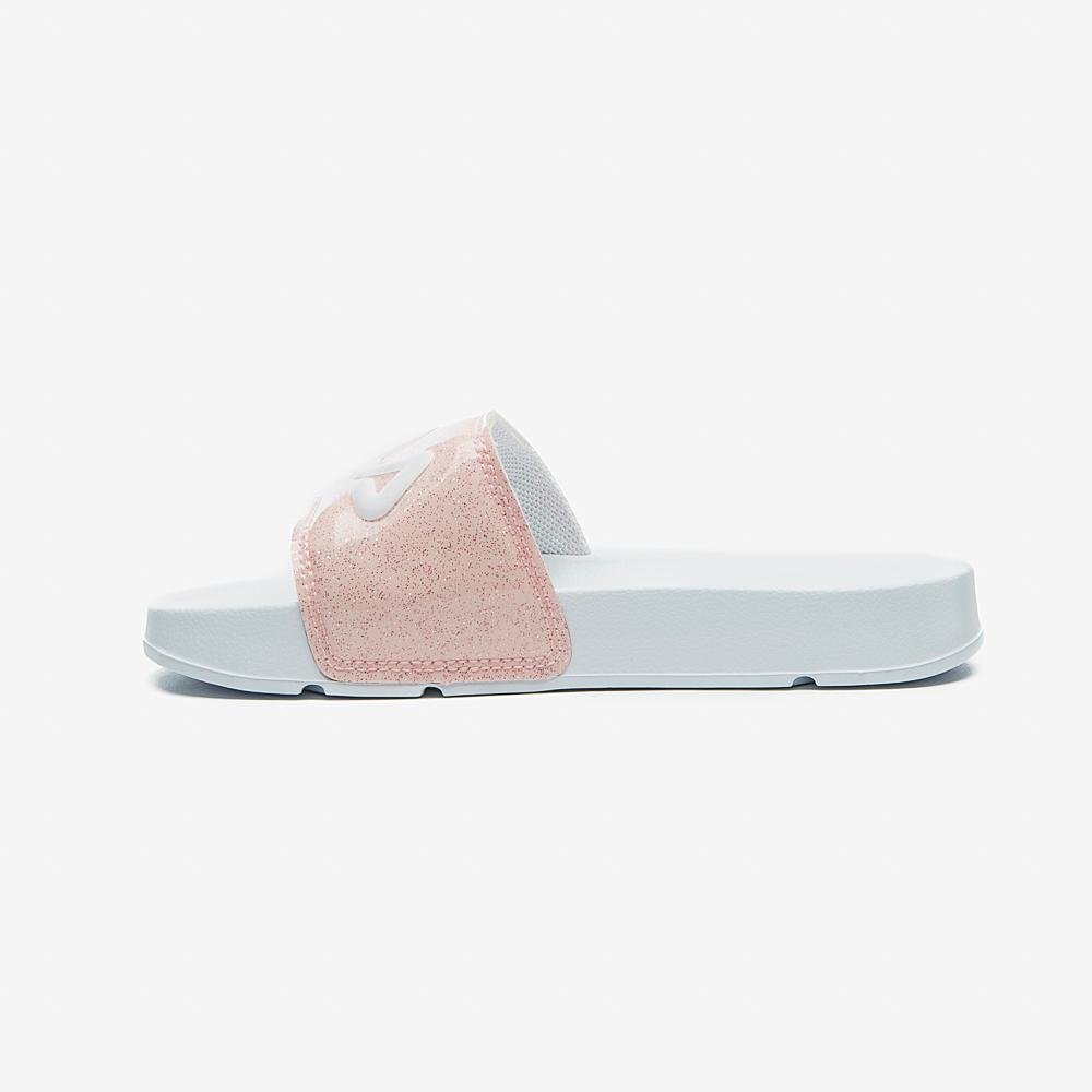 Chinelo Fila Drifter Infantil Branco/Rosa 2