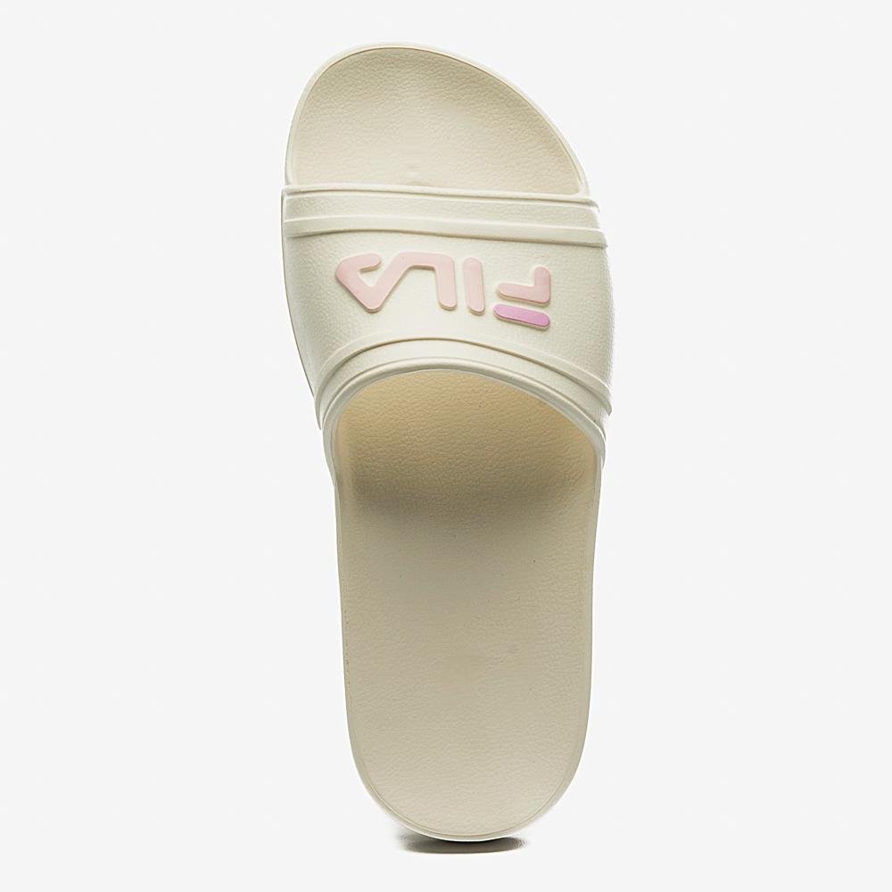 Chinelo Fila Sleek Slide Feminino Bege 4