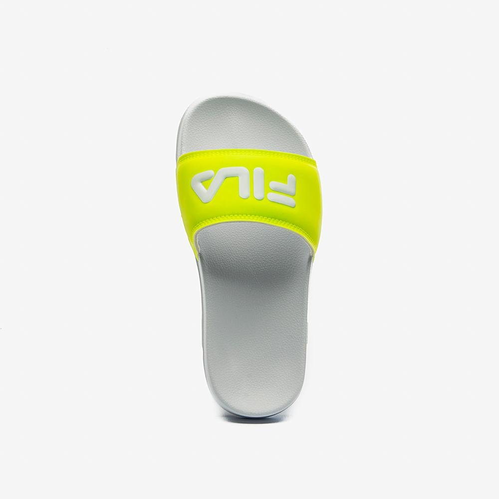 Chinelo Fila Drifter Infantil Amarelo/Branco 4