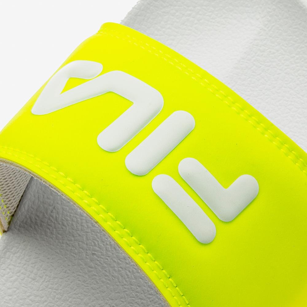 Chinelo Fila Drifter Infantil Amarelo/Branco 7