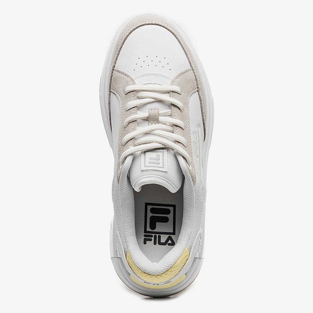 Tênis Fila Tormo Classic Feminino Branco/Bege/Amarelo 4