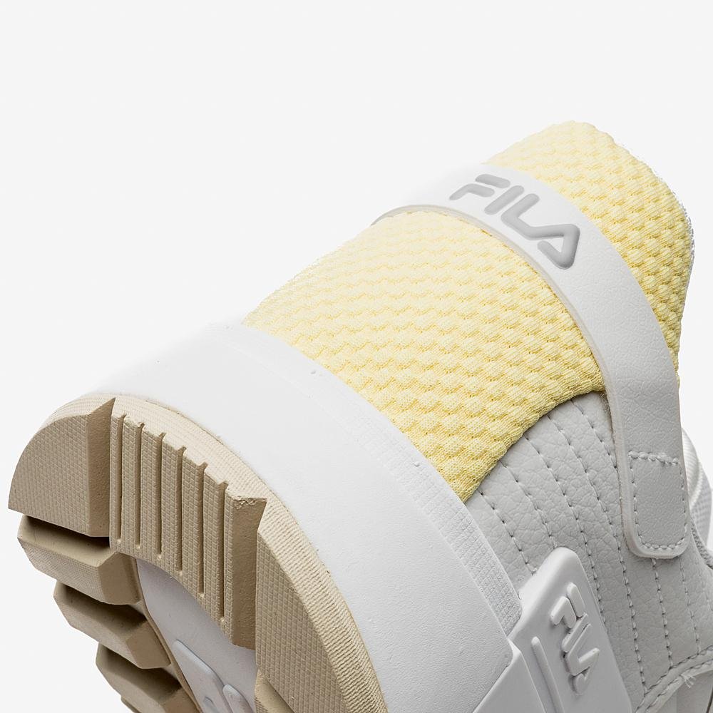 Tênis Fila Tormo Classic Feminino Branco/Bege/Amarelo 7