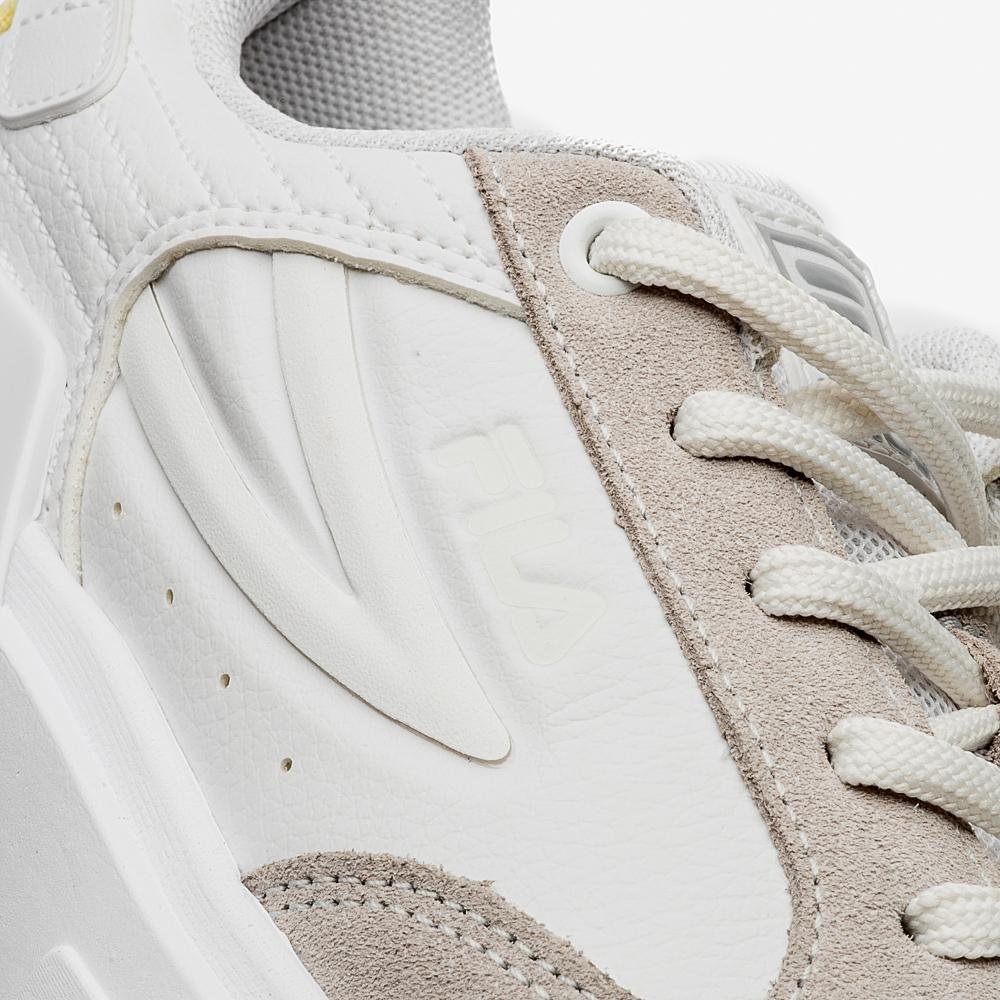 Tênis Fila Tormo Classic Feminino Branco/Bege/Amarelo 8