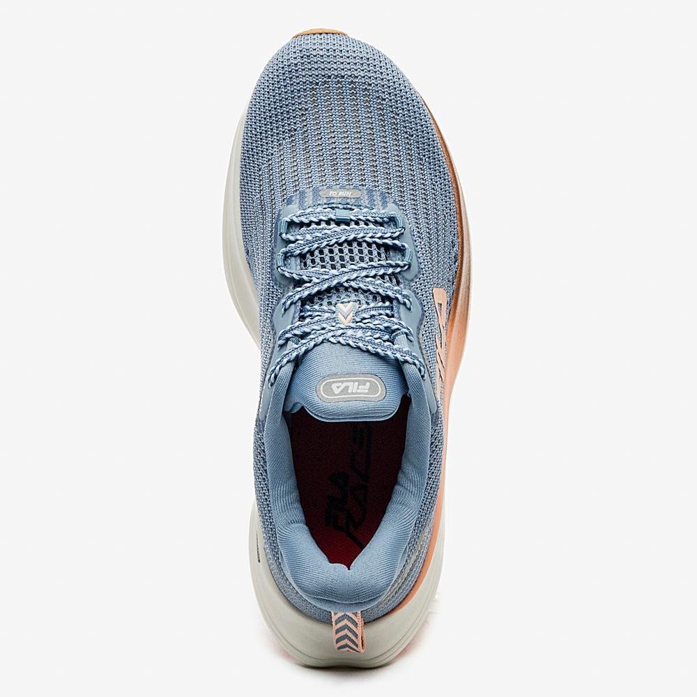 Tênis Fila Racer Speedzone Feminino Azul/Laranja 4