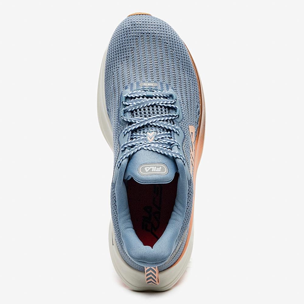 Tênis Fila Racer Speedzone Feminino Azul/Laranja 4