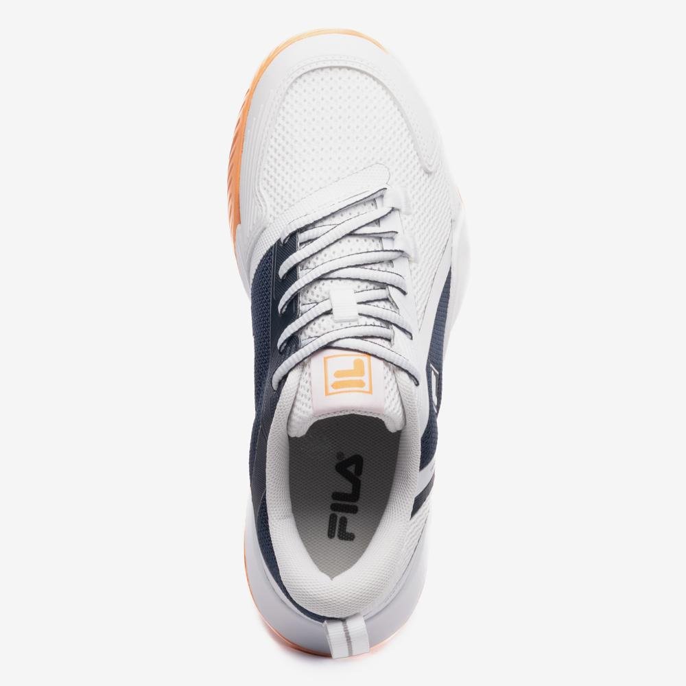 Tênis Fila Master Ace Masculino Branco/Azul/Laranja 4