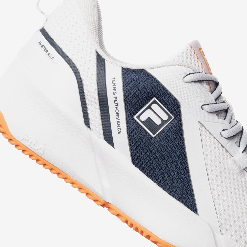 Tênis Fila Master Ace Masculino Branco/Azul/Laranja 7