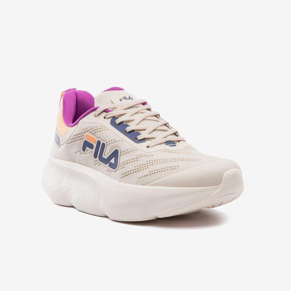 Tênis Fila Maxxi Lite Feminino Bege/Laranja/Azul 3