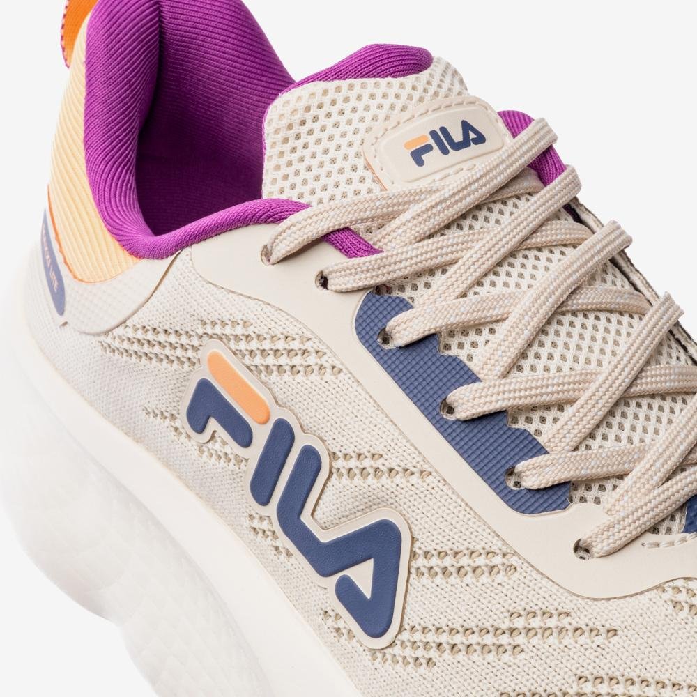 Tênis Fila Maxxi Lite Feminino Bege/Laranja/Azul 7