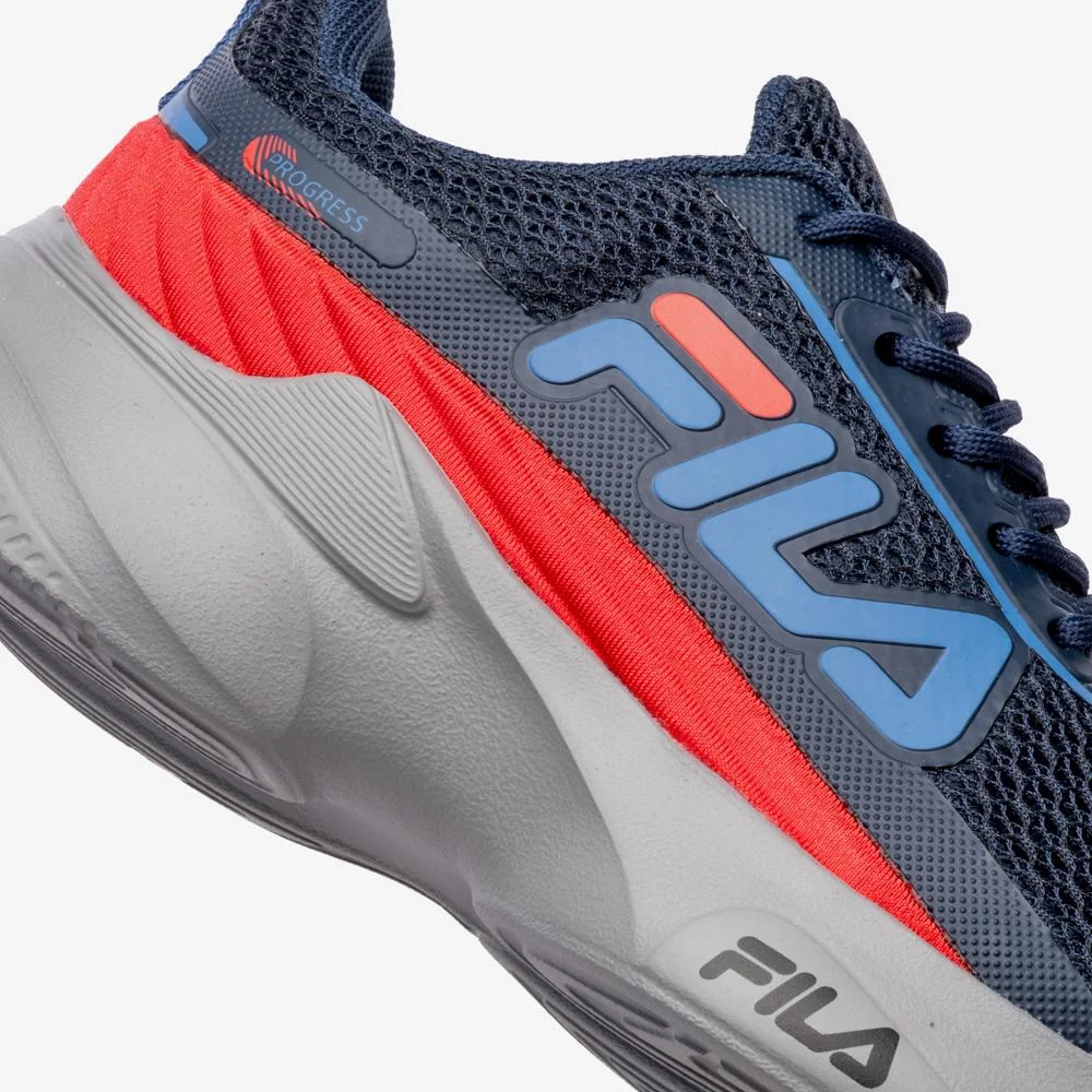 Tênis Fila Progress Infantil Azul/Vermelho 7
