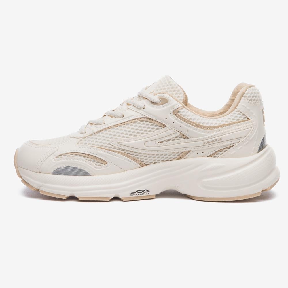Tênis Fila Runner 2k Feminino Branco/Bege 2