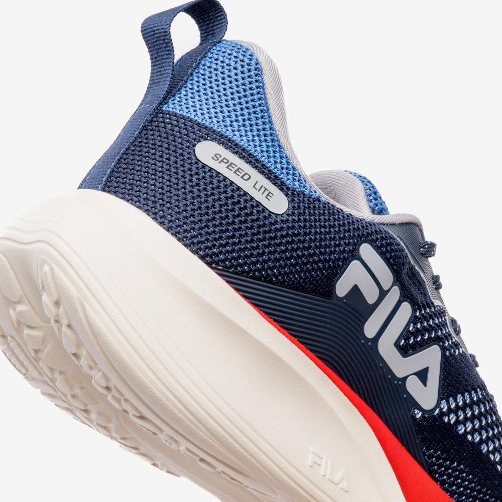 Tênis Fila Speed Lite Masculino Azul/Laranja 8